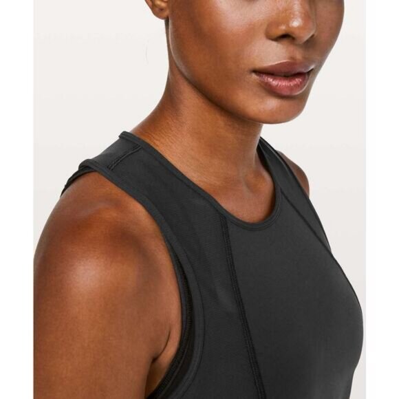 LULULEMON Laser Speed Train Tank Size 10 Black - Picture 3 of 6